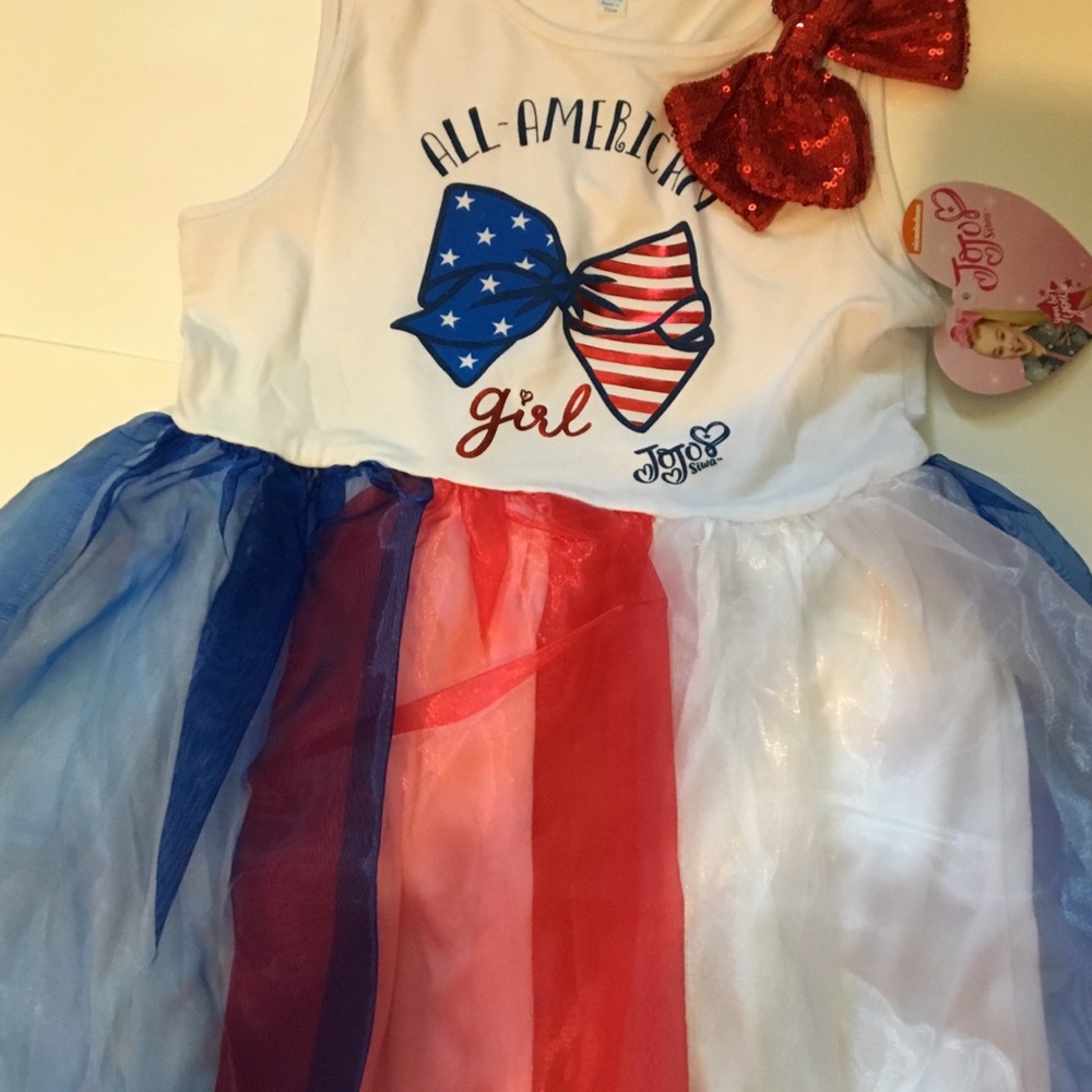 JoJo Siwa All American Patriotic Dress NWT